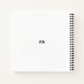 Elegant Gold Script Photo Wedding Guestbook Notitieboek (Achterkant)