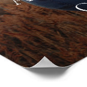 Elegant Gold Script Photo WeduwWelkomstwoord Poster (Hoek)