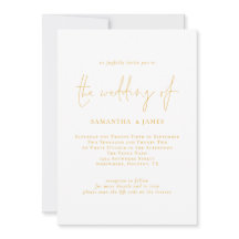 Elegant Gold Script QR Code Weddenschap