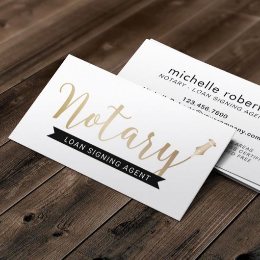Elegant Gold Script-script voor de ondertekening v Visitekaartje
