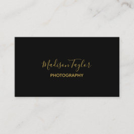 Elegant Gold Script Visitekaartje