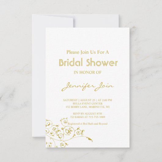 Elegant Gold Script vrijgezellenfeest card, Bedankkaart (Voorkant)