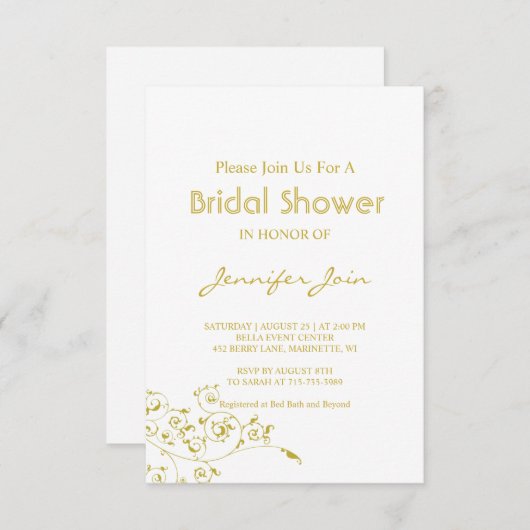 Elegant Gold Script vrijgezellenfeest card, Bedankkaart (Voorkant / Achterkant)