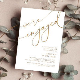 Elegant Gold Script We zijn een partij bij de serv Kaart