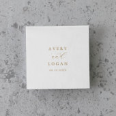 Elegant Gold Script Wedding Napkins Servet