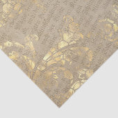 Elegant Gold Scroll Tissuepapier (Detail)
