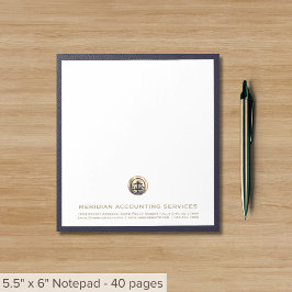 Elegant Gold Seal Boekhouding Notitieblok