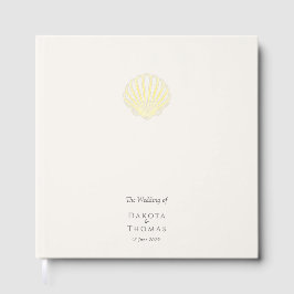 Elegant Gold Seashell Wedding Gastenboek