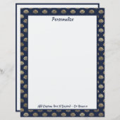 Elegant Gold Seashells Ocean Beach Theme (Voorkant / Achterkant)