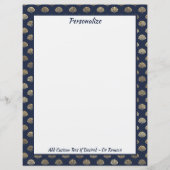 Elegant Gold Seashells Ocean Beach Theme (Voorkant)