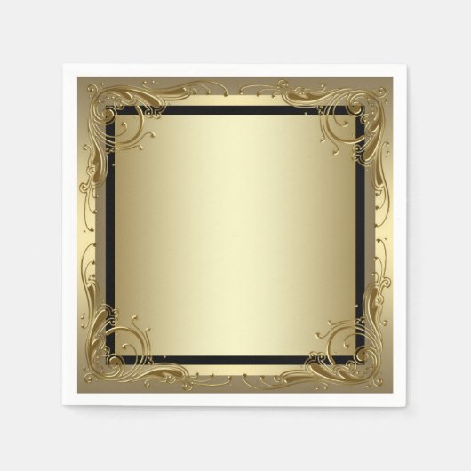 Elegant Gold Servetten (Voorkant)