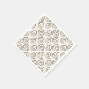 Elegant Gold Shell Pattern Servet