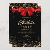 Elegant Gold Shimmering Licht Kerstfeest Kaart (Voorkant / Achterkant)