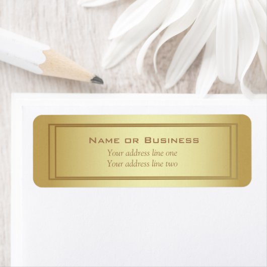 Elegant Gold Shine Etiket (Insitu)