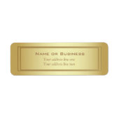 Elegant Gold Shine Etiket (Voorkant)