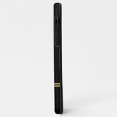 Elegant Gold Signature Monogram on Black Case-Mate iPhone Case (Achterkant/links)