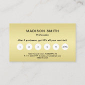 Elegant Gold Signature Monogram on Black Klantenkaartje (Achterkant)