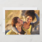 Elegant Gold Signature Script Photos Wedding Kaart (Achterkant)