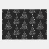 Elegant Gold Silver en Red Kerstmis Motif Inpakpapier Vel (Voorkant 2)