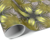 Elegant Gold Silver Kaleidoscoop kerstster Cadeaupapier (Rol Hoek)