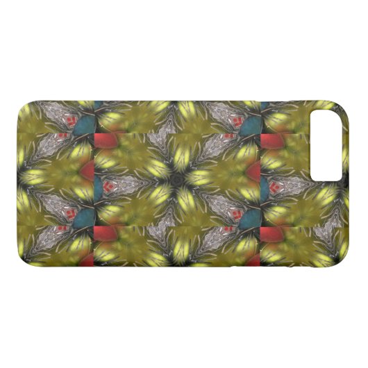 Elegant Gold Silver Kaleidoscoop kerstster Case-Mate iPhone Case (Achterkant (Horizontaal))