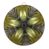 Elegant Gold Silver Kaleidoscoop kerstster Dartbord (Voorkant)