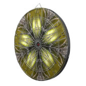 Elegant Gold Silver Kaleidoscoop kerstster Dartbord (Voorkant Rechts)