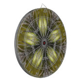 Elegant Gold Silver Kaleidoscoop kerstster Dartbord (Voorkant Links)