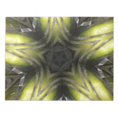 Elegant Gold Silver Kaleidoscoop kerstster Notitieblok (Voorkant)