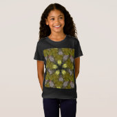 Elegant Gold Silver Kaleidoscoop kerstster T-shirt (Voorkant volledig)