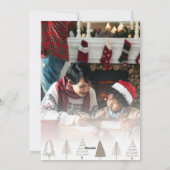 Elegant Gold Silver - kerstboomserie Foto Feestdagenkaart (Achterkant)