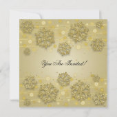 Elegant Gold & Silver-kerstfeestdag Kaart (Achterkant)