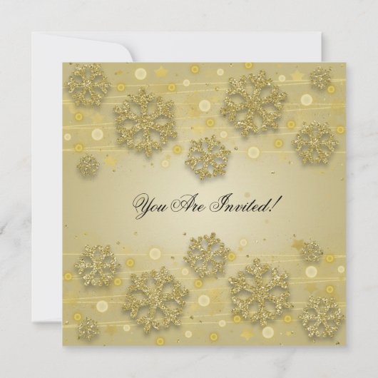 Elegant Gold & Silver-kerstfeestdag Kaart (Achterkant)