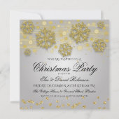 Elegant Gold & Silver-kerstfeestdag Kaart (Voorkant)