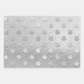 Elegant Gold Silver Pink Metallic Sheen Polka Dot. Inpakpapier Vel (Voorkant 2)