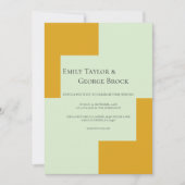 Elegant Gold Silver Stijlvol, modern huwelijk Kaart (Voorkant)