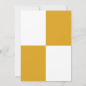 Elegant Gold Silver Stijlvol, modern huwelijk Kaart (Achterkant)