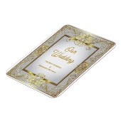 Elegant Gold & Silver Wedding Invitation – Ornate  Magneet (Linkerzijde)
