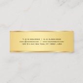 Elegant Gold Simple Professional-Sjabloon Moderne Mini Visitekaartje (Achterkant)