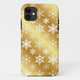 Elegant Gold Snow Flake iPhone-draagtas iPhone 11 Hoesje