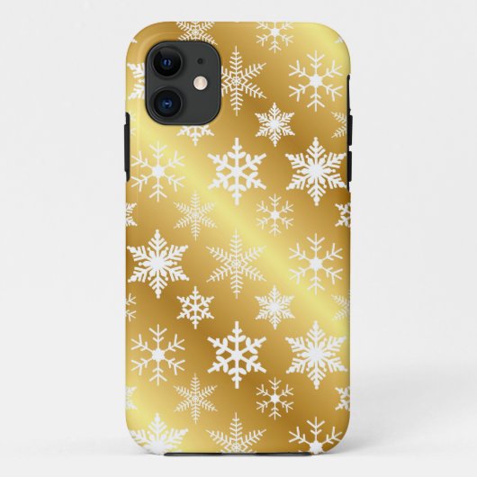 Elegant Gold Snow Flake iPhone-draagtas Case-Mate iPhone Case (Achterkant)