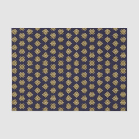 Elegant Gold Snowflake Holiday Tissue Paper Tissuepapier (Voorkant)