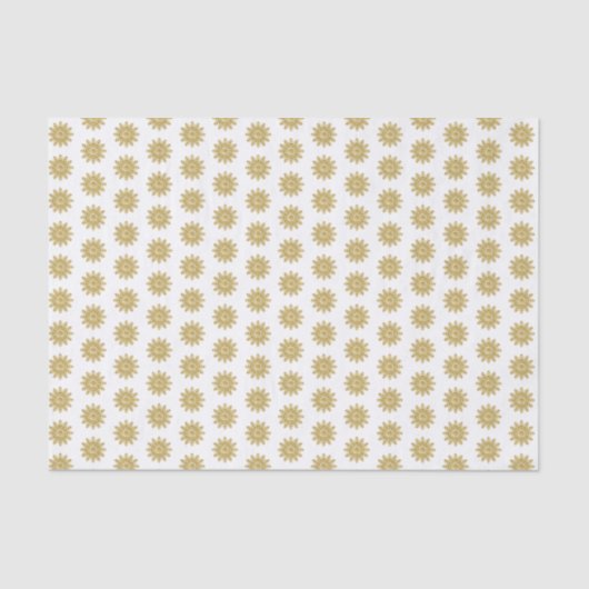 Elegant Gold Snowflake Holiday Tissue Paper Tissuepapier (Voorkant)