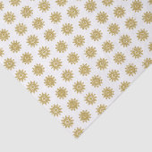 Elegant Gold Snowflake Holiday Tissue Paper Tissuepapier (Detail)
