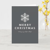 Elegant Gold Snowflake Merry Christmas Luxury Kaart (Gele Bloem)