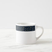 Elegant Gold Snowflake Winter Pattern Espresso Kop (Rechts)