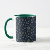 Elegant Gold Snowflake Winter Pattern Mok (Links)