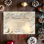 Elegant Gold Snowflakes, feestfeest voor bedrijven Kaart
