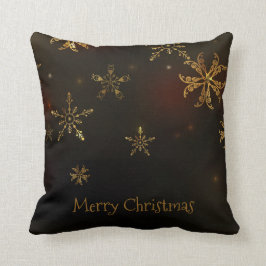 Elegant Gold Snowflakes kerst | Sierkussen