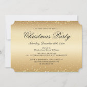 Elegant Gold Snowflakes kerstfeestdag Kaart (Voorkant)